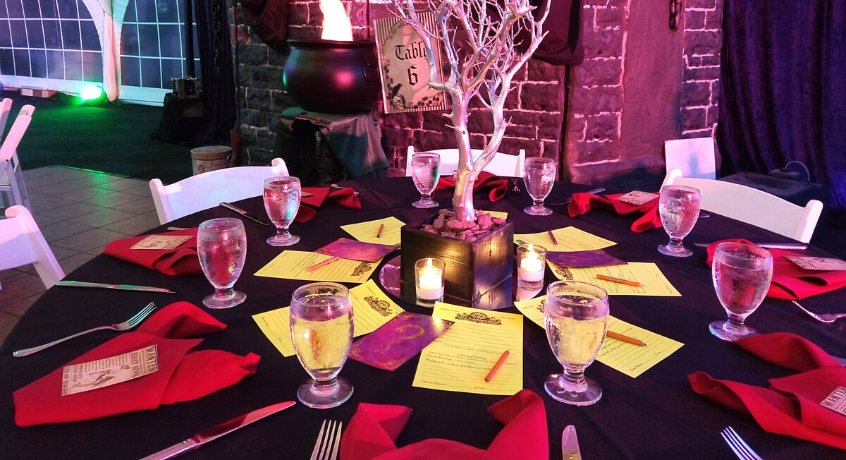Lovely table for murder mystery