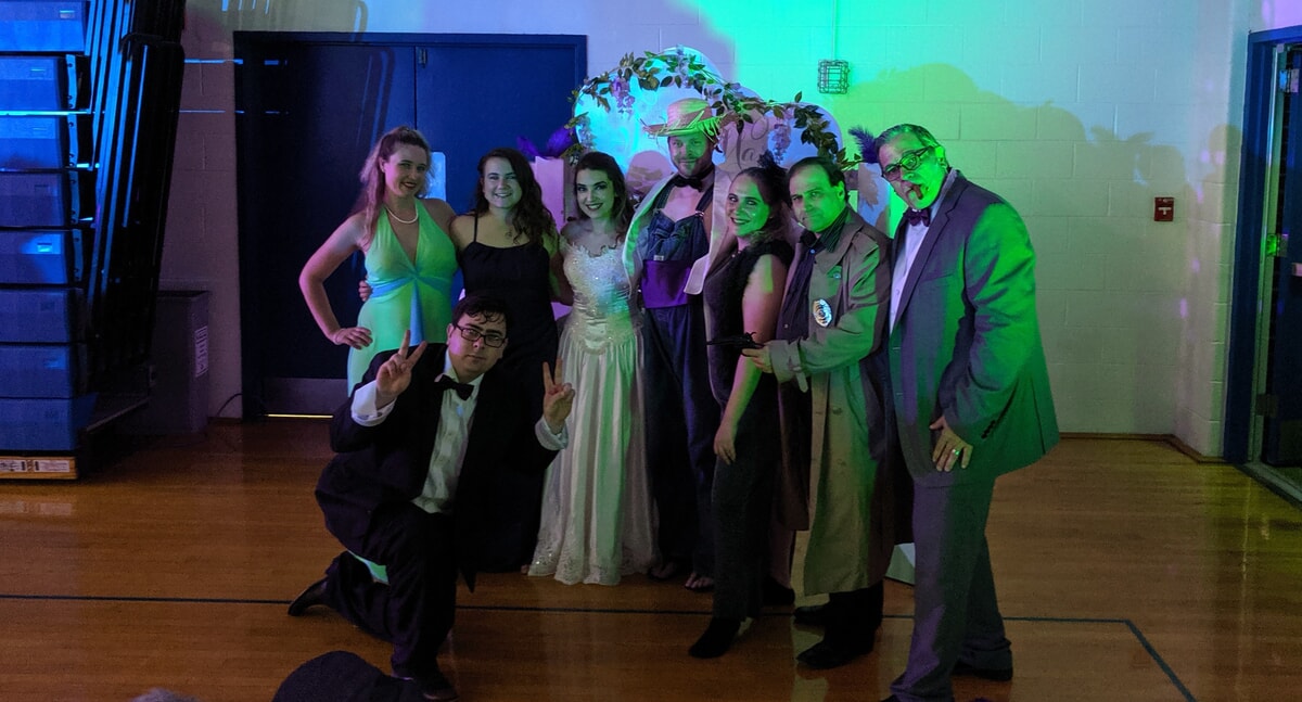 Actors doing the prom show