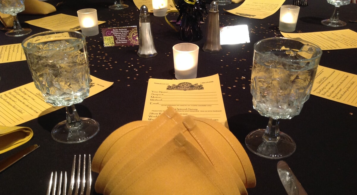clue sheets on the table