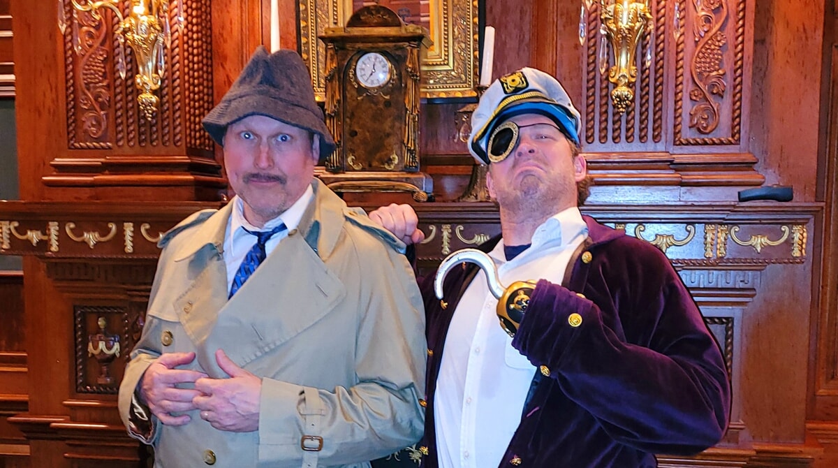 Surprise your guests with side-splitting comedy and detective fun!