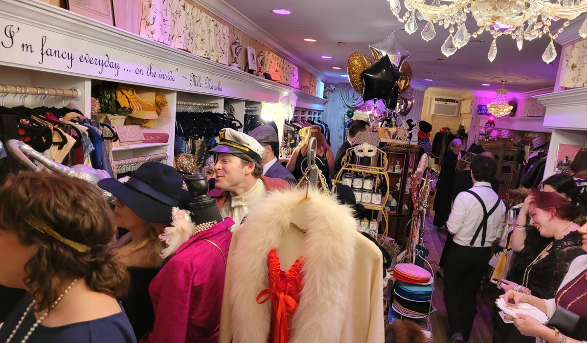 Audience enjoying a live, interactive murder mystery comedy—Choose humor for your next event!
