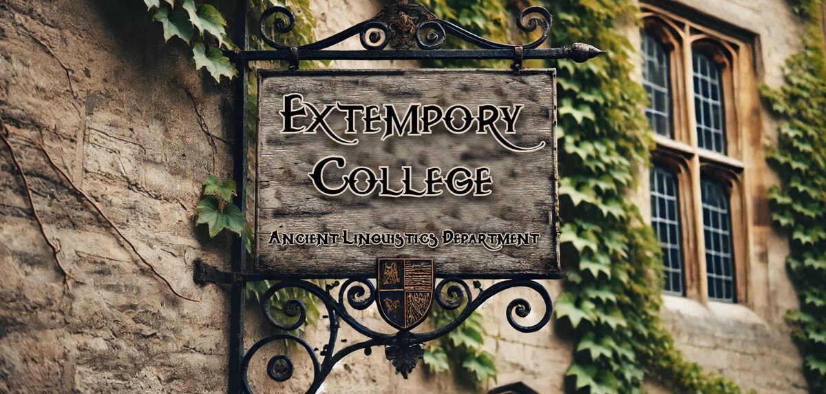 College Sign