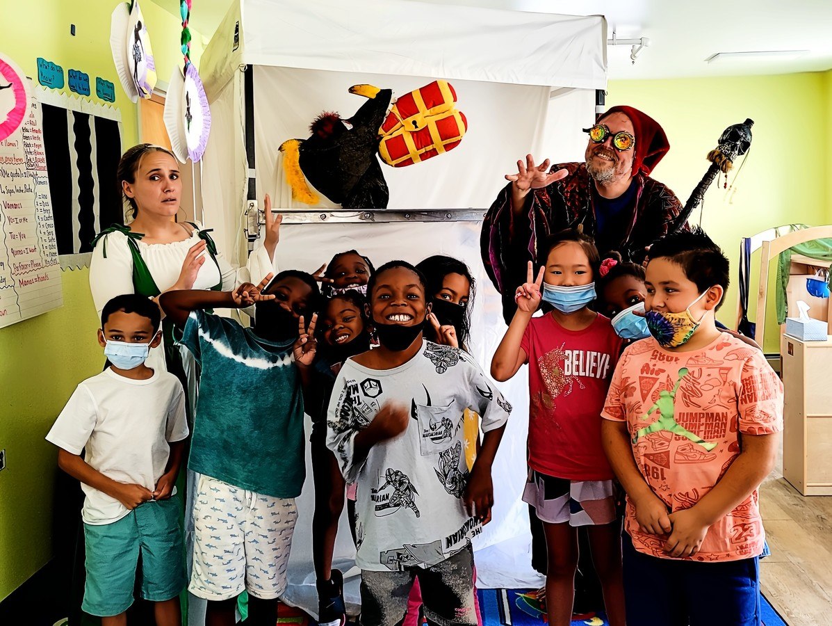 Engaging performers in a touring kids' show, bringing stories to children through lively performances