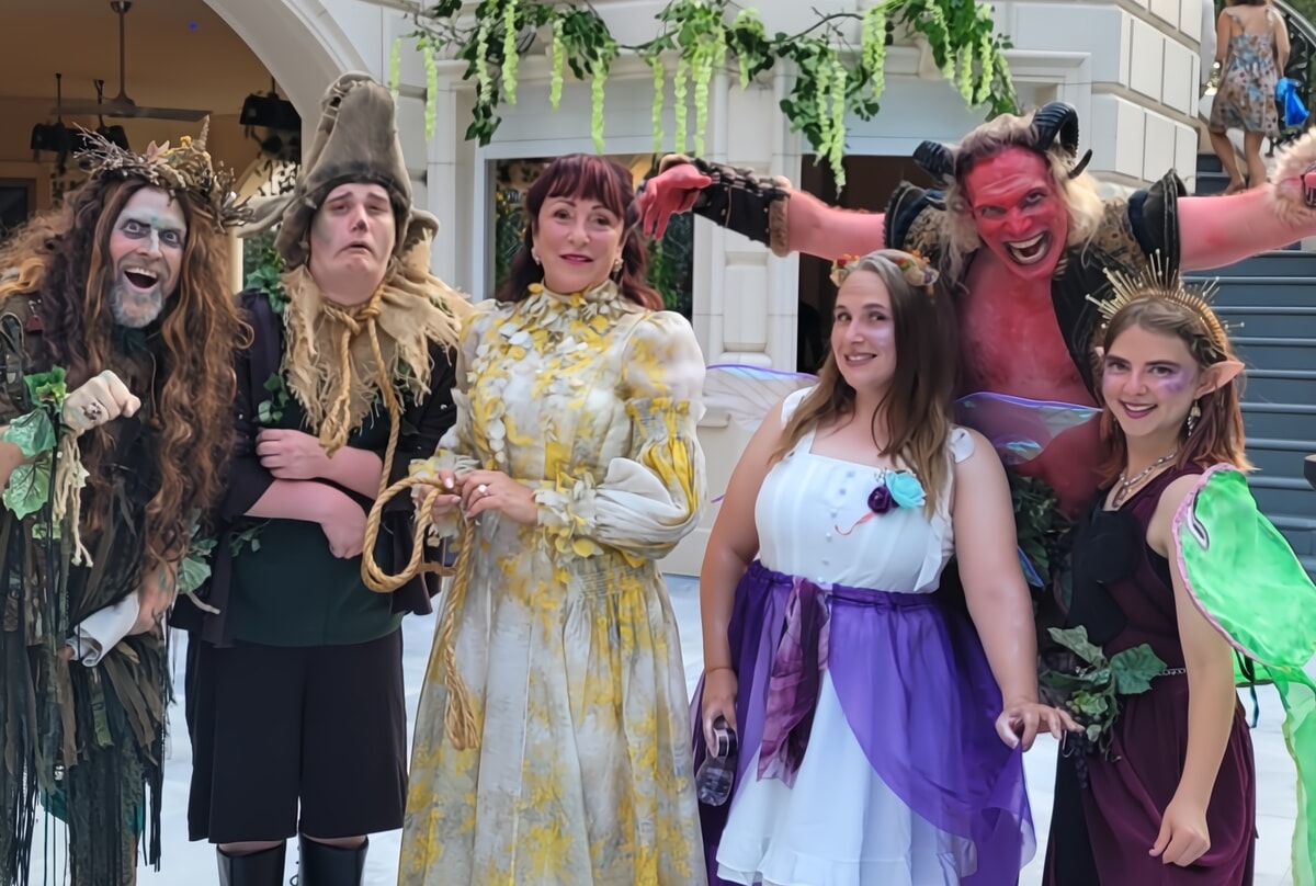 A dynamic live performance featuring talented entertainers in vibrant costumes.