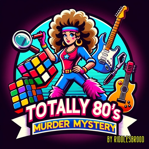 retro 1980s murder mystery performance